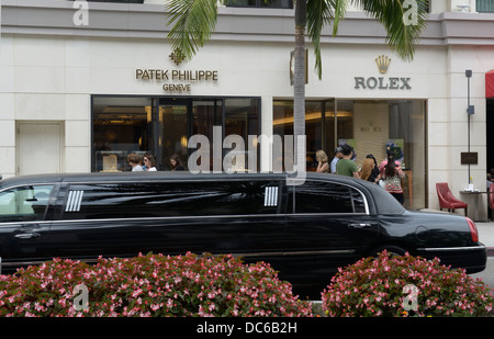 Rodeo Drive, Beverly Hills, CA Stockfoto