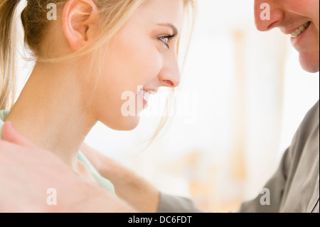 Nahaufnahme des Paares in der Liebe Stockfoto