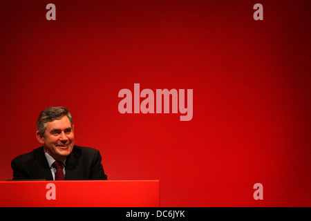 Manchsester der Labour Party Conference 2008. Gordon Brown Stockfoto