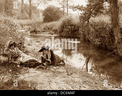 Ländliche Idylle viktorianischen Zeit Stockfoto