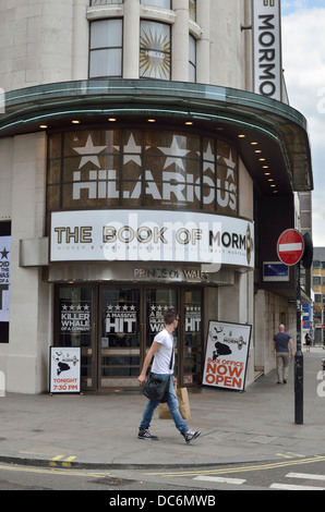 Das Buch Mormon musikalische im Prince Of Wales Theatre am Piccadilly Circus, London, UK. Stockfoto