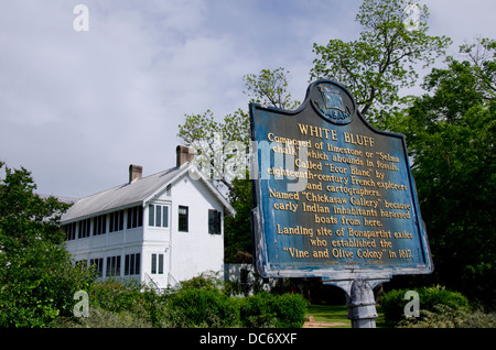 Marengo County, Alabama Demopolis. Hall, historischen antebellum Haus & Museum, c. 1832 zu bluffen. Stockfoto