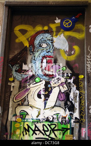 Street-Art & Graffittis in Barcelona Stockfoto