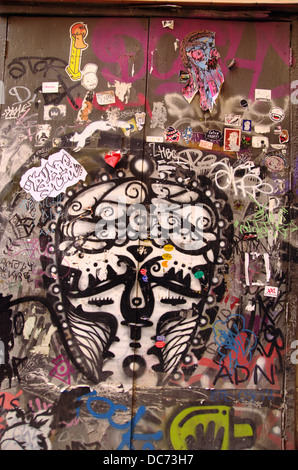 Street-Art & Graffittis in Barcelona Stockfoto