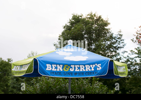 Ben & Jerrys Eis Besucher zentrieren. Stockfoto