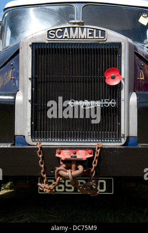 Vorne ein 1962 Scammell Highwayman bei einem Transport Messe gesehen Stockfoto