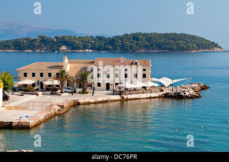 Bereich Faliraki auf der Insel Korfu in Griechenland Stockfoto