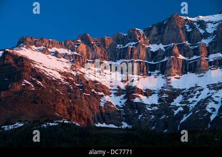 Mount Temple von Rockpile Trail, Banff Nationalpark, Alberta, Kanada Stockfoto