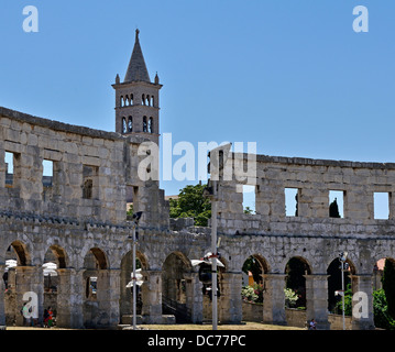 SV Antuna Kirche Pula Istrien Kroatien Europa Stockfoto