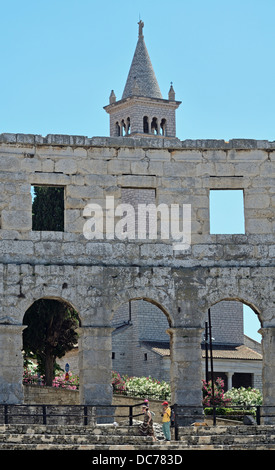 SV Antuna Kirche Pula Istrien Kroatien Europa Stockfoto