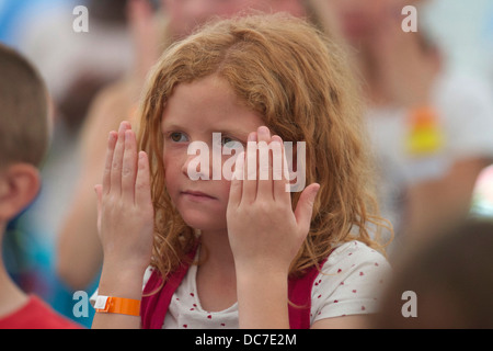 Erstellung des diesjährigen Festivals war ein großer Erfolg mit Menschen aller Altersgruppen aus der ganzen Welt Stockfoto