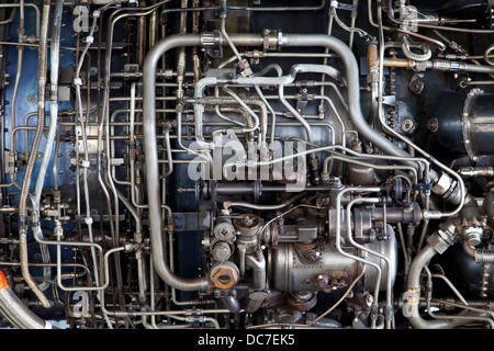 Jet-Engine von einer SR71-blackbird Stockfoto