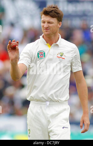 Chester-Le-Street, UK. 11. August 2013. Jackson-Bird tagsüber drei der Investec Asche 4. Testspiel im The Emirates Riverside Stadium, am 11. August 2013 in London, England. Bildnachweis: Mitchell Gunn/ESPA/Alamy Live-Nachrichten Stockfoto
