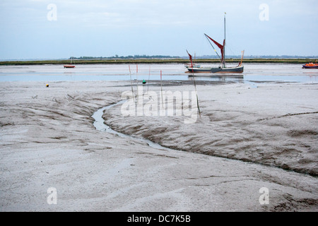 Themse Segeln Lastkahn Stockfoto