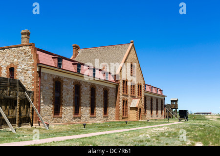 Wyoming Territorial Gefängnismuseum, wo einst der Outlaw Butch Cassidy war eingesperrt, Laramie, Wyoming, USA Stockfoto