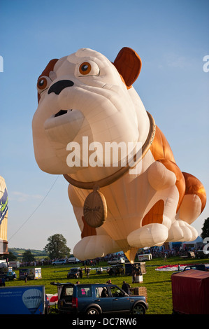 Bristol Balloon Fiesta der Churchill-Hund Stockfoto