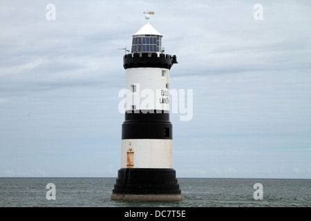 Trwyn Du Leuchtturm Dinmor Punkt, Ynys Seriol, Penmon, Puffin Island Stockfoto
