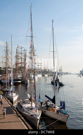 Stettin, Polen - AUGUST 6: Tall Ships Races 2013 Finale. 6. August 2013 in Szczecin, Polen Stockfoto