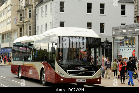 Volvo 7900 H Eco Hybrid single-Deck-Bus, Lothian Busse, Edinburgh. Umweltfreundlich emissionsarm Diesel elektrische PSV Stockfoto