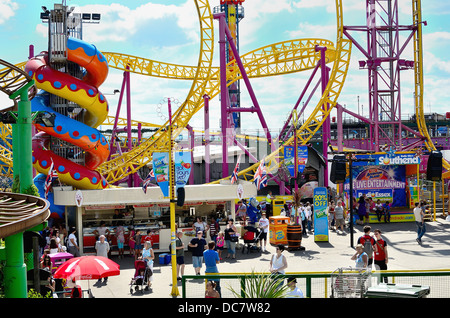 Adventure Island Vergnügungspark am Strand von Southend on Sea Essex Stockfoto