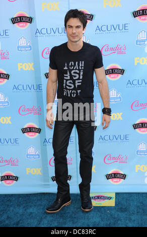 Universal City, Kalifornien, USA. 11. August 2013. Ian Somerhalder kommt für den 2013 Teen Choice Awards auf der Gibson Ampitheater. Bildnachweis: Lisa O'Connor/ZUMAPRESS.com/Alamy Live-Nachrichten Stockfoto