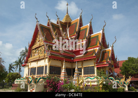 Sala Gottesdienst Halle am Wat Plai Laem Ko Samui Stockfoto