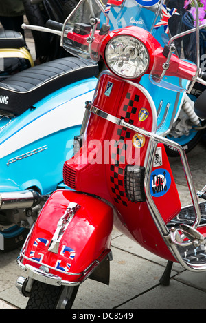 Vespa-Roller. Mod-Roller Stockfoto