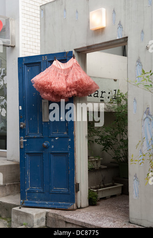 Trendy Straße in Sinsa-Dong, Seoul, Korea. Stockfoto