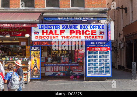 Rabatt-Theater Kassenhäuschen, London, England Stockfoto