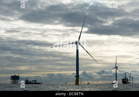 Walney Windfarm, UK Stockfoto