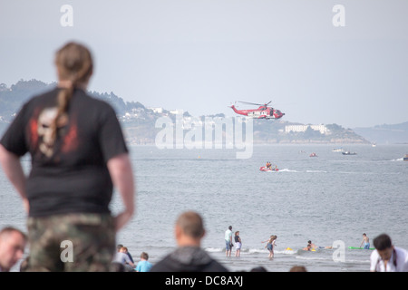 Küstenwache Hubschrauber bei Bray Air Display, 2013. Stockfoto