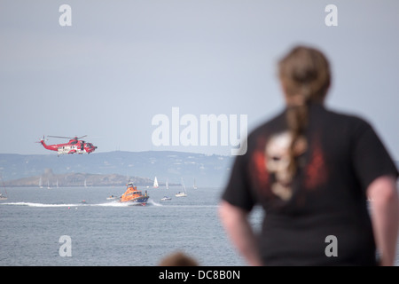 Küstenwache Hubschrauber bei Bray Air Display, 2013. Stockfoto