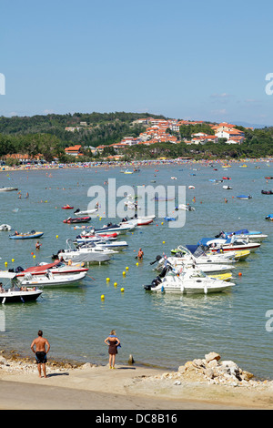 Marina, Lopar, Insel Rab, Kvarner Bucht, Kroatien Stockfoto