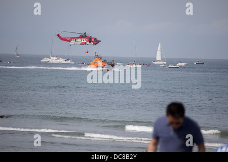 Küstenwache Hubschrauber bei Bray Air Display, 2013. Stockfoto