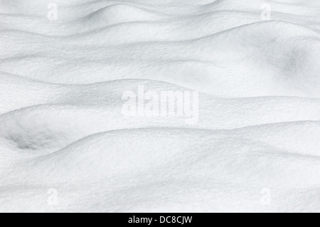 Schnee-Textur - Wellenmuster Stockfoto