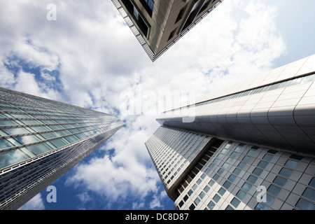 Moderne Wolkenkratzer in Frankfurt Am Main, Deutschland Stockfoto