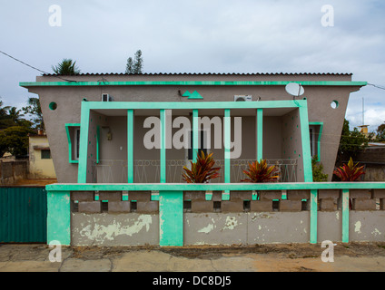 Alte portugiesische Kolonialvilla, Inhambane, Mosambik Stockfoto