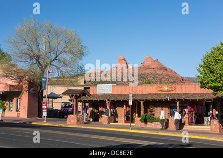 Die Innenstadt von Sedona, Arizona Stockfoto