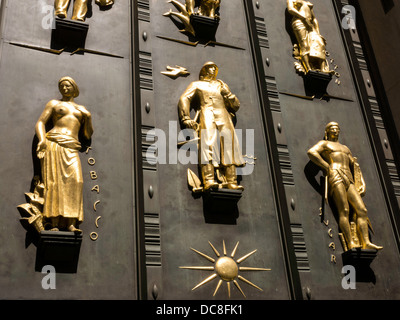 Branchen des britischen Empire, Rockefeller Center British Empire Building, 620 Fifth Avenue, New York Stockfoto