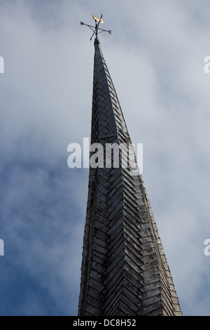 Chesterfield Crooked Spire der Kirche St Mary und Allerheiligen England uk gb Stockfoto