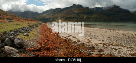 Ladhar Bheinn Barrisdale Bucht auf Loch Hourn, Knoydart. Hochlandregion, Schottland, UK Stockfoto