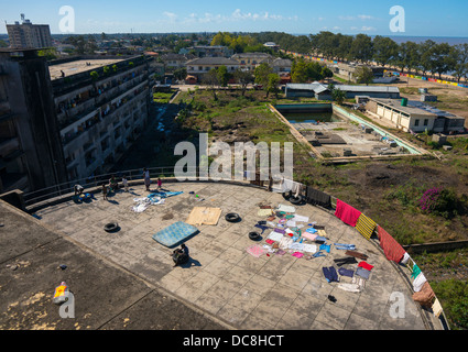 Grande Hotel Slum, Beira, Mosambik Stockfoto