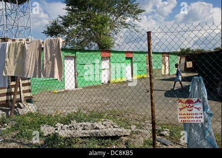 Südafrika-5. bis 7. Mai 2010 Platin-Industrie in Südafrika Rustenburg 150 km NW Johnnesburg Matabeleng Dorf in der Nähe Stockfoto