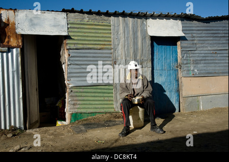 Südafrika-5. bis 7. Mai 2010 Platin-Industrie in Südafrika Rustenburg 150 km NW Johnnesburg Matabeleng Dorf in der Nähe Stockfoto