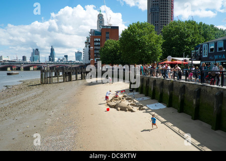 An der Themse an der Southbank, London, SE1, UK Stockfoto