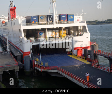 Ro-Ro-Fahrzeug Fracht Fähre Hoek Van Holland Niederlande Stockfoto