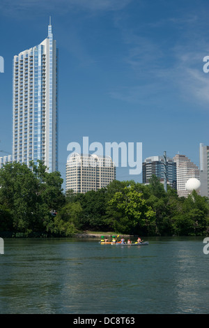 INNENSTADT VON SKYLINE STADT LAKE AUSTIN TEXAS USA Stockfoto