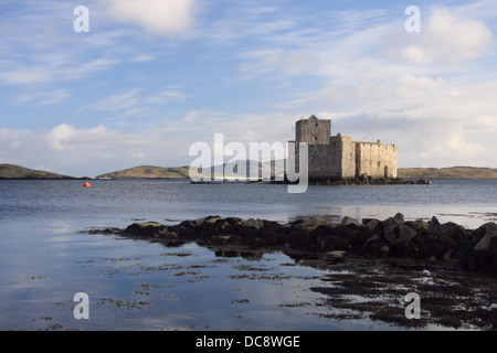 Kisimul Castle Sitz des Clan MacNeil im Hafen von Castlebay auf der Insel Barra, äußeren Hebriden, Schottland Stockfoto