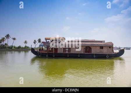 Kreuzfahrt-Hausboote auf den Seen von Kerala. Süd-Indien Stockfoto