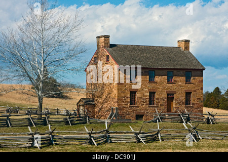 Steinhaus in Manassas National Battlefield Park in Prince William County, Virginia. Stockfoto